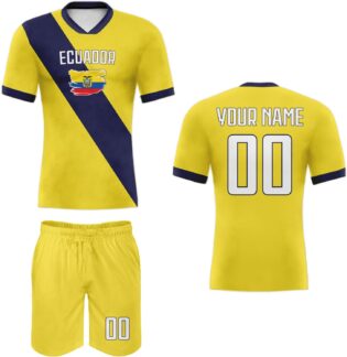 61bEHhRFEUL._AC_SL1500_.jpg Ensemble de maillot de football personnalisé 2023/24, maillot de football et short avec nom personnalisé et logo de l'équipe pour homme, femme, adolescent, enfant