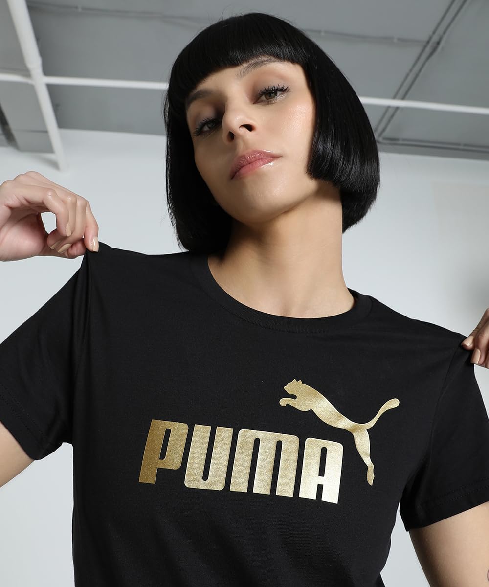 PUMA Ess Metallic No. 1 Logo Tee T-Shirts Mixte (Lot de 1) - Image 3