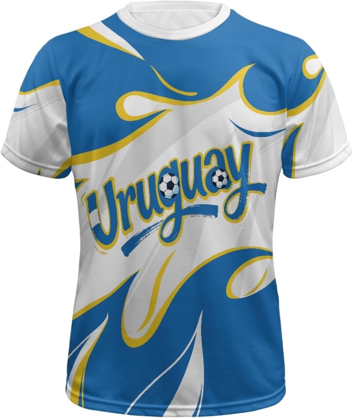 Uruguay – Maillot de football athlétique pour hommes, maillots de football élastiques et respirants pour fans de la Coupe du monde 2026, hauts à manches courtes, tailles S à 4XL - Image 4
