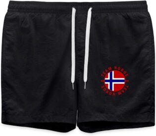 Spreadshirt Team Norway Norvège Norge Voyage Scandinave Oslo Drapeau Maillot de Bain