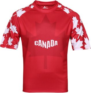 Maillot de football manches courtes Canada T-shirt de supporter pour les fans Courte Maillot De Foot Imprimé Séchage Rapide Respirant courtes décontracté pour les loisirs et les jours de match