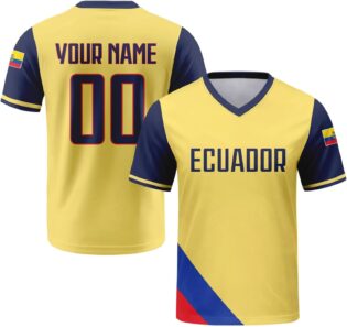 61gTEbl9WlL._AC_SL1500_.jpg 2026 Maillot de Foot Enfant Personnalisé avec Nom et Numéro T-Shirt de Football Unisexes pour Homme Garçon Adulte, Respirant, Confortable Cadeaux de Football Personnalisés