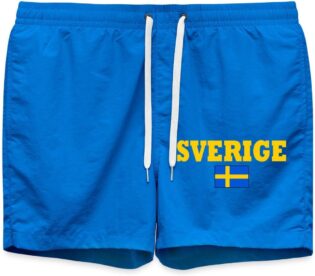 Spreadshirt Drapeau Suédois Suède Pays Scandinave Maillot de Bain