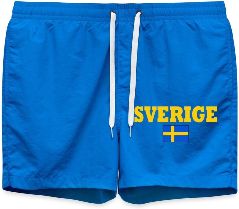 Spreadshirt Drapeau Suédois Suède Pays Scandinave Maillot de Bain