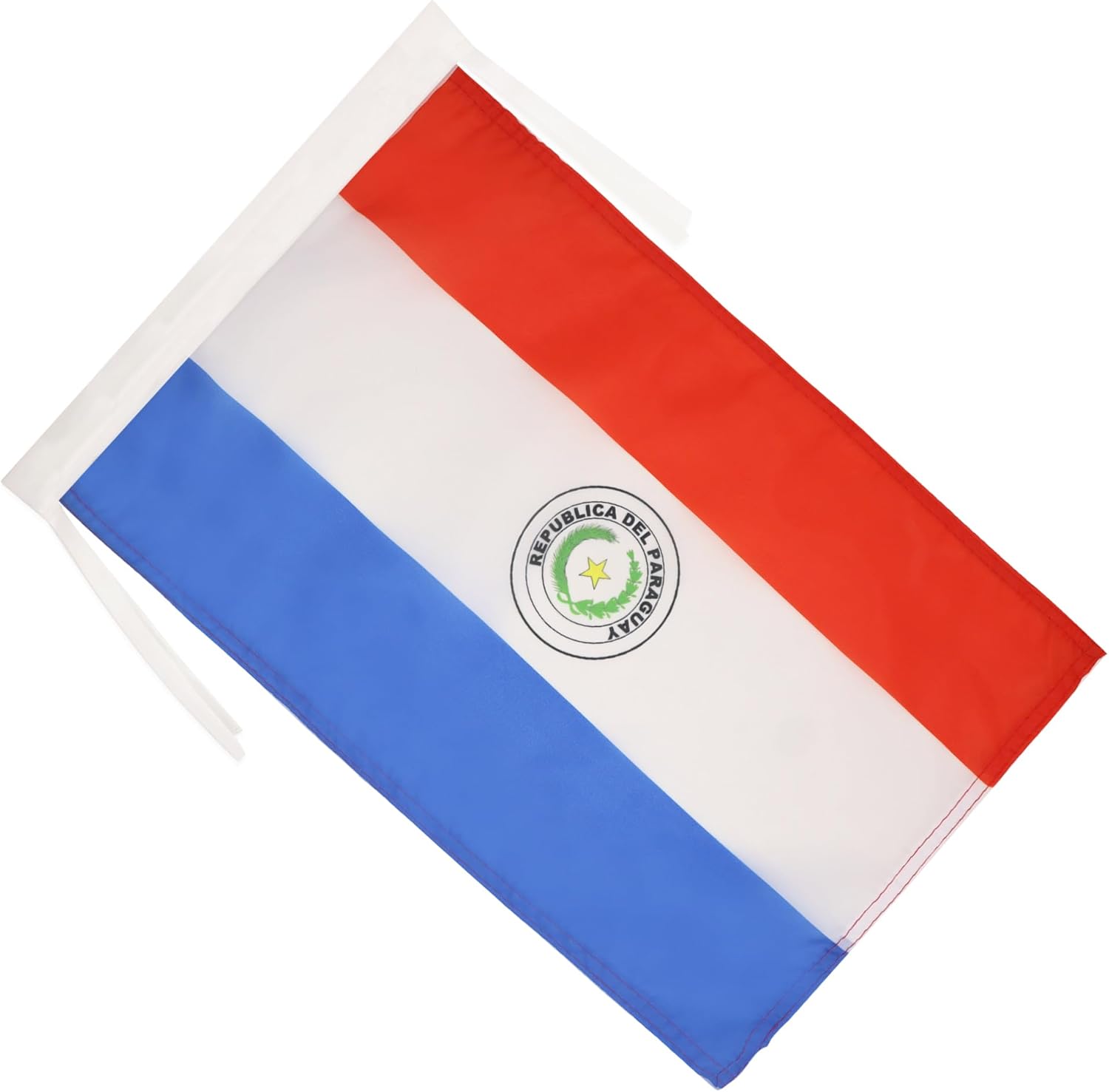 AZ FLAG - Drapeau Paraguay - 45x30 cm - Pavillon Paraguayen 100% Polyester Avec Deux Cordelettes - 20g - Image 2