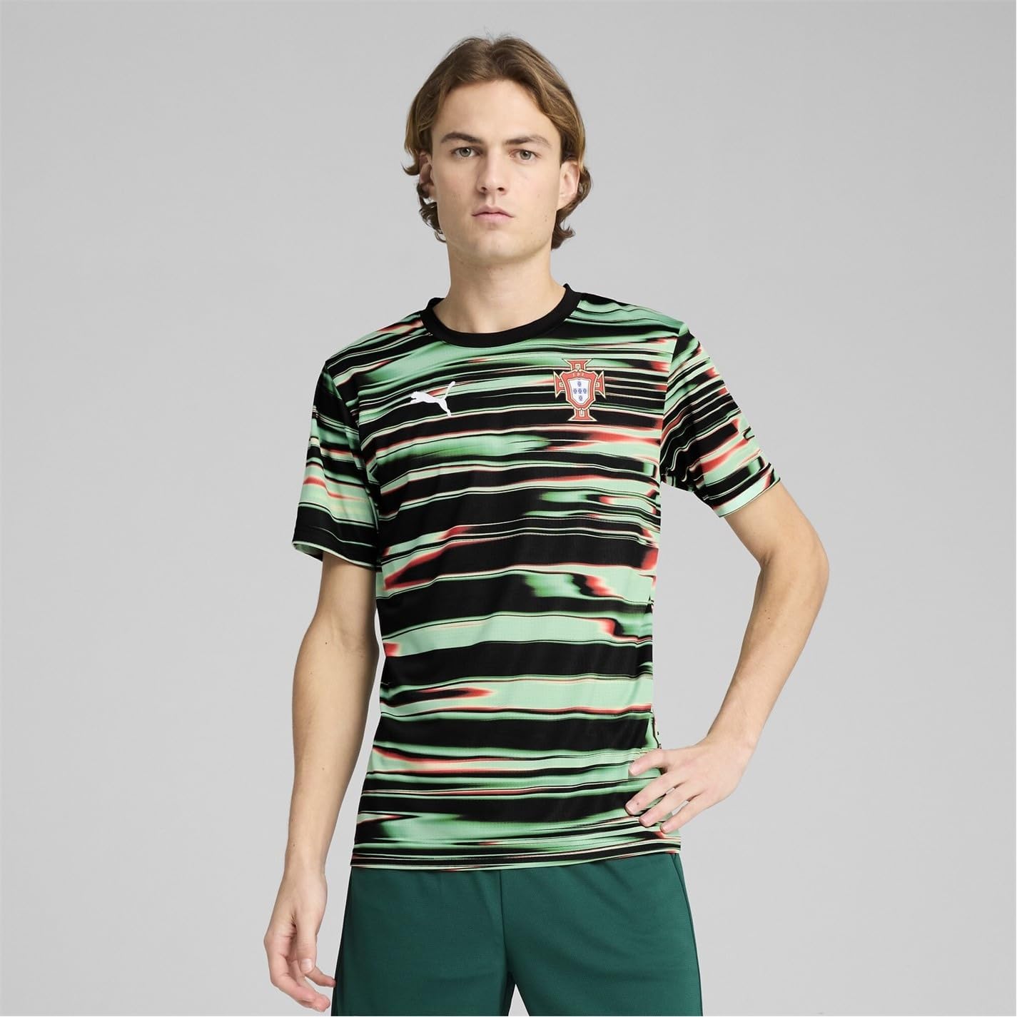 PUMA T-shirt Portugal Pre Match pour hommes 2025 adultes - Image 3