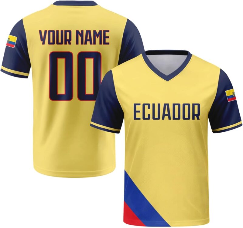 Personnalisable Maillot de Football rétro avec nom et numéro, Tenue d'équipe Street Mixte Homme et Femme, Uniforme Sport pour Supporters de Football internationaux