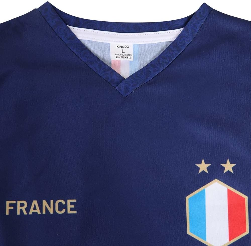Maillot Mbappe Enfant - Maillot de Foot France Football Domicile - 2026 - Enfant et Adultes - Ensemble Foot - Image 3