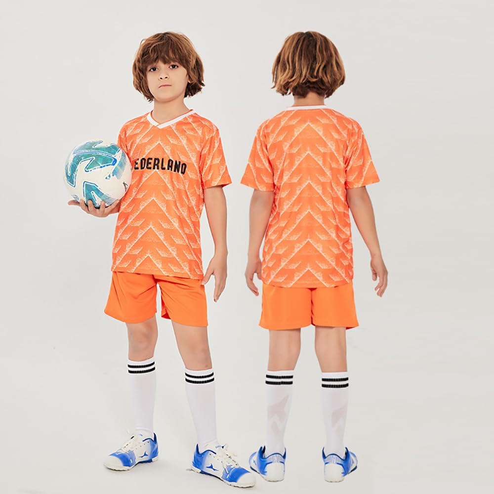 2026 Football Coupe Enfants T-Shirts & Shorts Ensemble Fans de Football Sport Casual Drapeau National Impression Garçons Filles Adolescent Séchage Rapide Jersey Maillot 100-170cm - Image 2