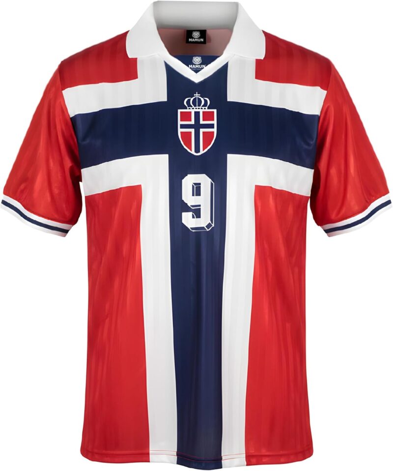 MAMUN Maillot de football rétro Norvège