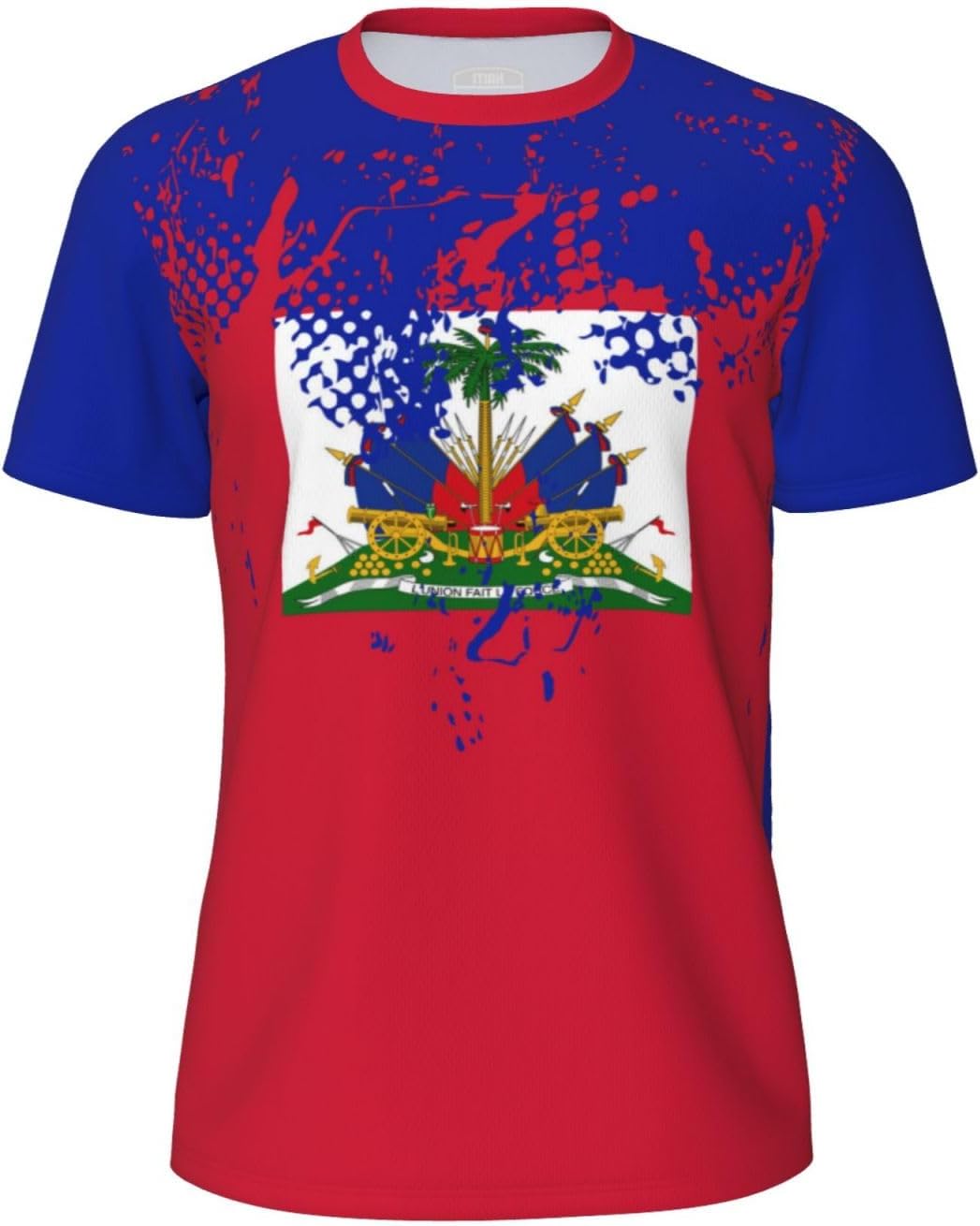 Maillot de Sport en avec Drapeau d'Haïti, imprimé 3D, idéal pour la Course à Pied, Le Cyclisme, Le Football et Le Fitness. - Image 2