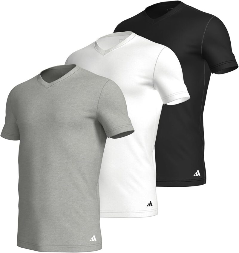 Adidas V Neck Shirt (3pk) Couche de Base supérieure Homme