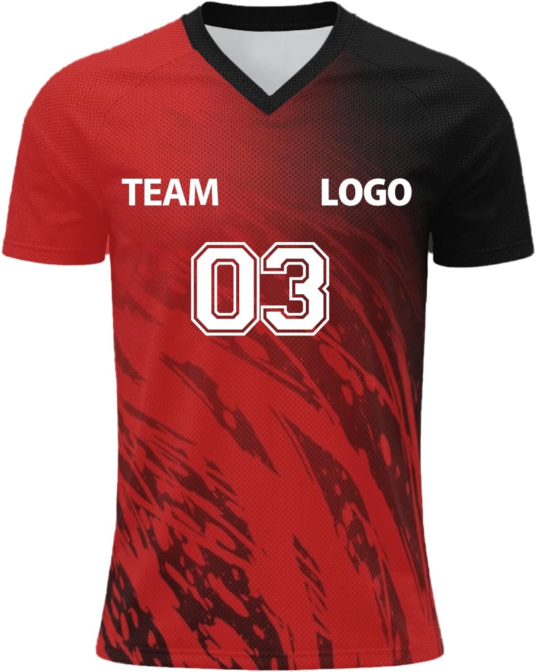 Maillot de Foot personnalisé avec Nom Nombre Maillot floqué Personnalisable pour Homme et Femme Tshirt personnalisée Tenue d’équipe et Club Confort Doux pour Le Sport Léger de Performance - Image 4