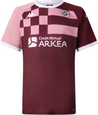 61u7SiNImbL._AC_SL1500_.jpg Kappa Maillot Entrainement MOKIBAPRE Union Bordeaux Bègles UBB Officiel Rugby - Homme - Bordeaux/Rose