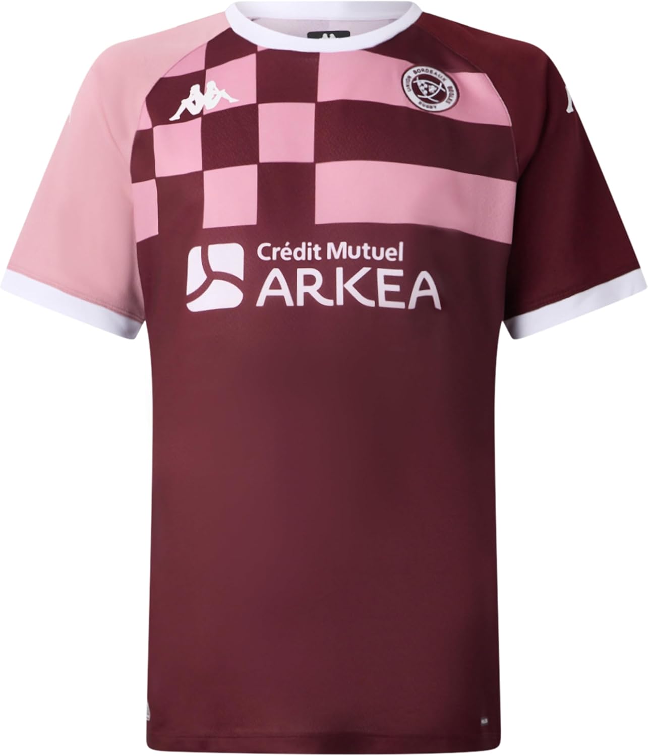 Kappa Maillot Entrainement MOKIBAPRE Union Bordeaux Bègles UBB Officiel Rugby - Homme - Bordeaux/Rose