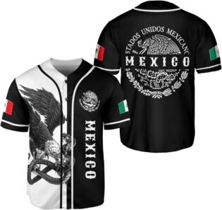 Maillot de baseball mexicain, maillot drapeau du Mexique pour homme et femme, aigle mexicain unisexe chemise cadeaux de sport