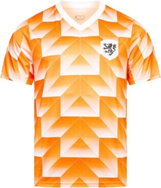 61vIPRpqnPL._AC_SL1001_.jpg JELEX Retro History Maillot pour homme | Avec logo brodé et manches courtes | Design nostalgique pour les fans de football | Idéal pour les collectionneurs