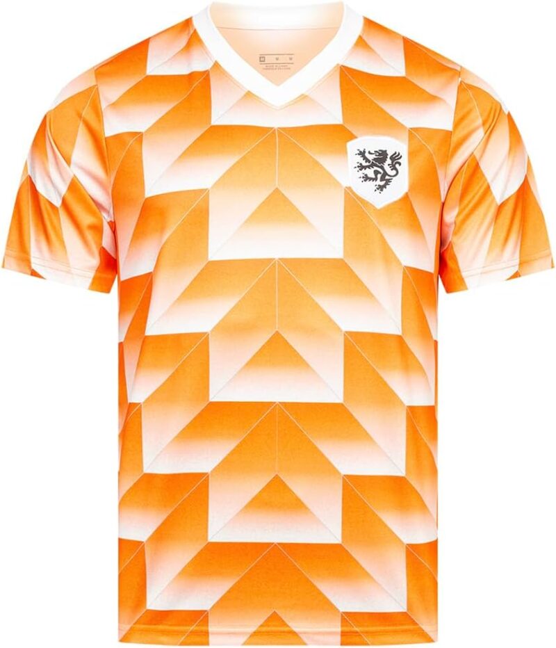 JELEX Retro History Maillot pour homme | Avec logo brodé et manches courtes | Design nostalgique pour les fans de football | Idéal pour les collectionneurs