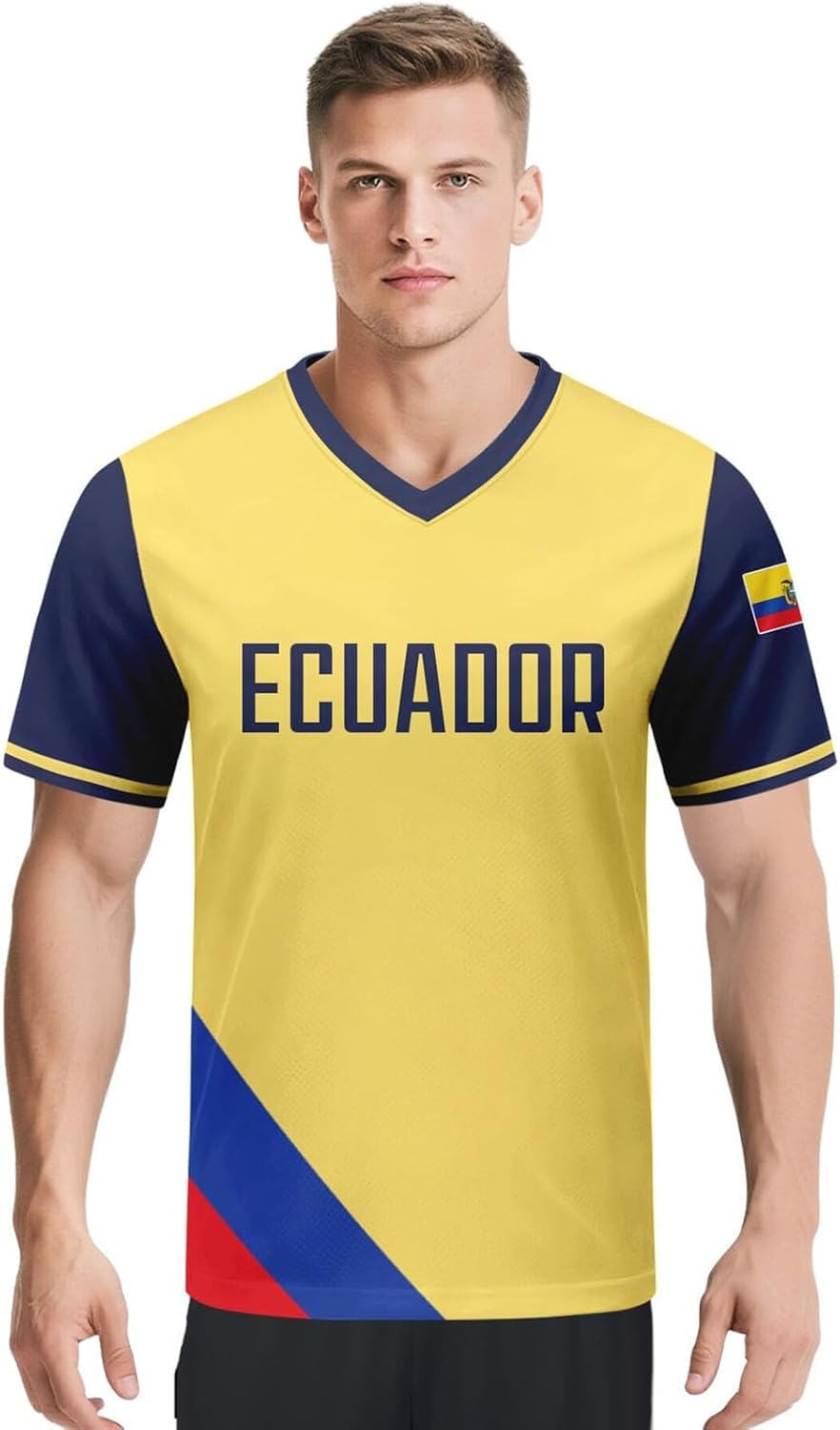 2026 Maillot de Foot Enfant Personnalisé avec Nom et Numéro T-Shirt de Football Unisexes pour Homme Garçon Adulte, Respirant, Confortable Cadeaux de Football Personnalisés - Image 2