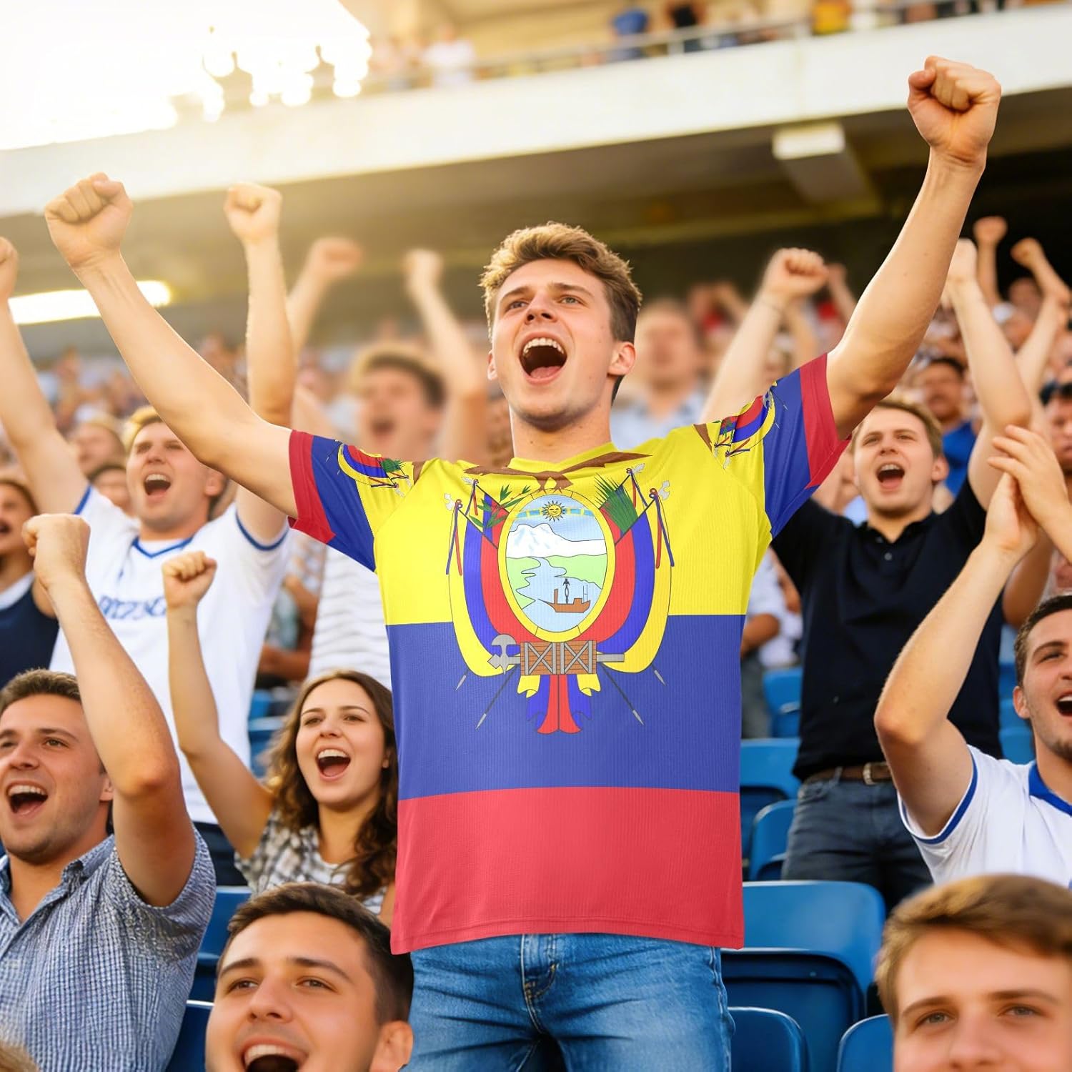 Maillot de football en tissu extensible pour fans de sport, coupe classique, évacuation de l'humidité, pour toutes les morphologies - Image 2