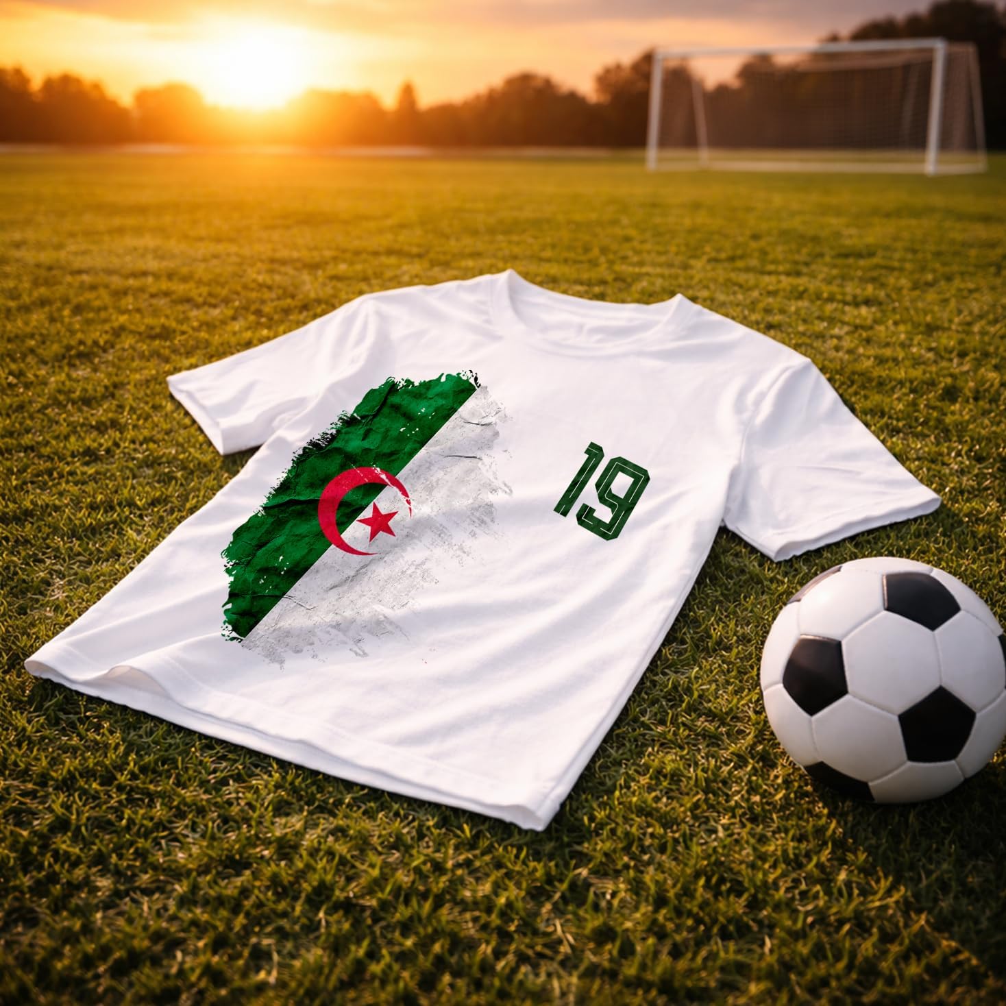 Algérie 2026 T-Shirt Graphique en Coton pour Homme Fan de Football Personnalisé, Nom et Numéro Personnalisés, Haut Supporter à Manches Courtes - Image 2