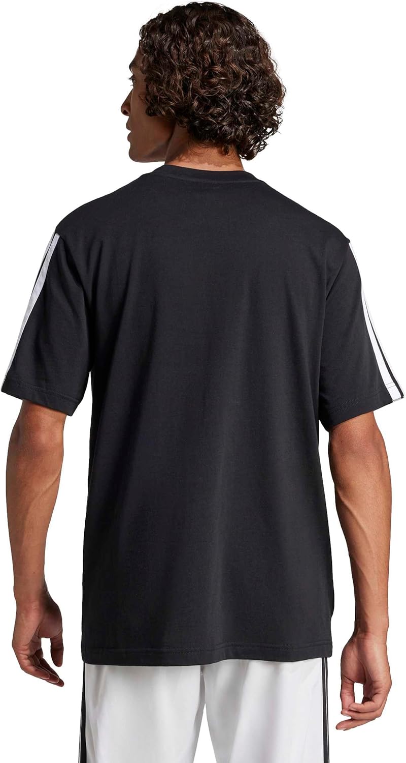 Adidas Essentials Three Stripes Single Jersey Tee T-Shirt Homme (Lot de 1) - Image 2