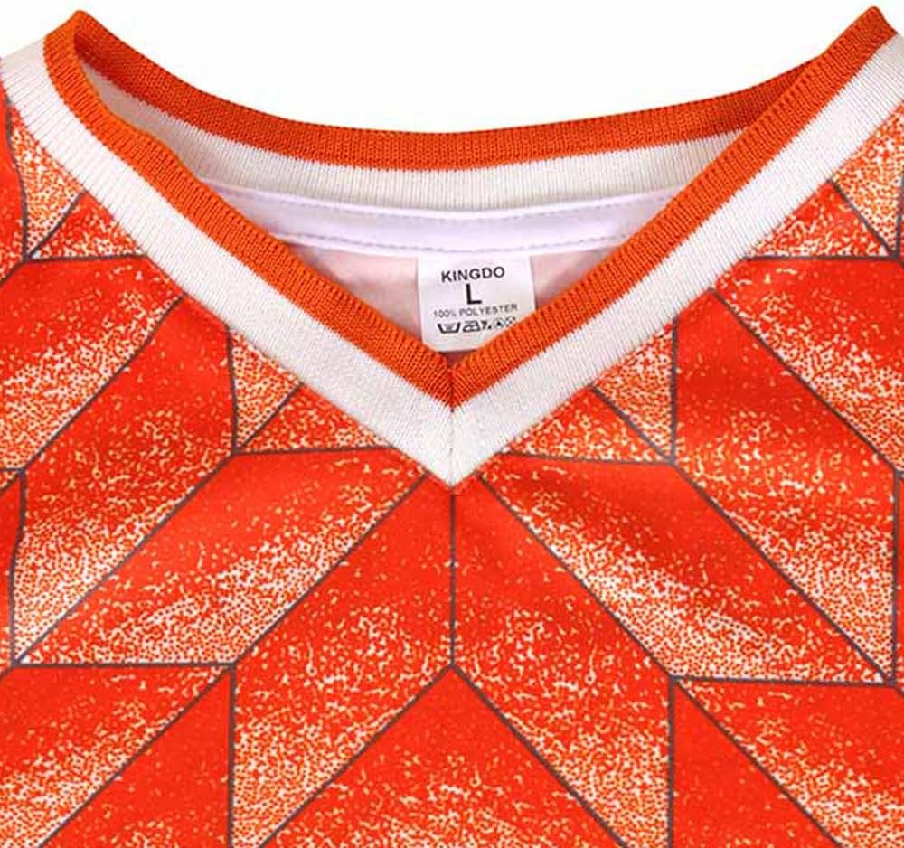 Maillot de Foot Championnat d'europe 88 - Les Pays-Bas - Orange - Enfant et Adulte - Image 4