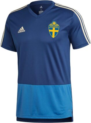 715cq9EJuL._AC_SL1500_.jpg adidas Ligne Fédération suédoise T-Shirt d'entraînement Homme XL Indigo/Jaune (indnob/amasen)