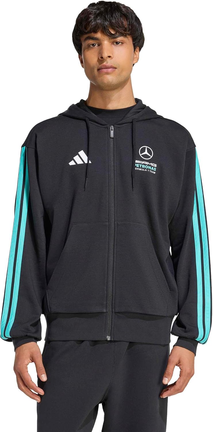 adidas Men's Veste À Capuche Zip INTÉGRAL Mercedes - AMG Petronas Formula 1 Team DNA - Image 3
