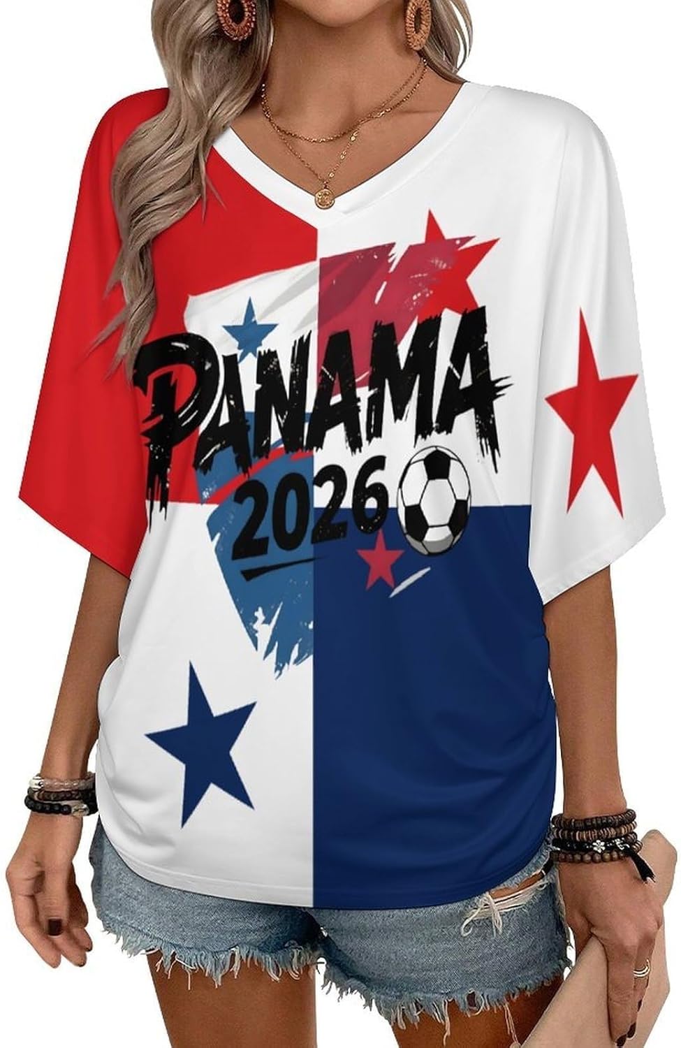 Maillot de Foot 2026 Tee Shirt Femmes T-Shirt Fan Musique Mode Streetwear Impression 3D Haut Plusieurs Modèles Disponibles Cadeaux pour Fans T Shirt d'été pour Les Fans de Football Maillot Supporter - Image 2