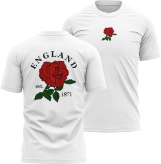T-shirt de rugby pour homme avec inscription « England Supporters Rugby » 1871 Angleterre