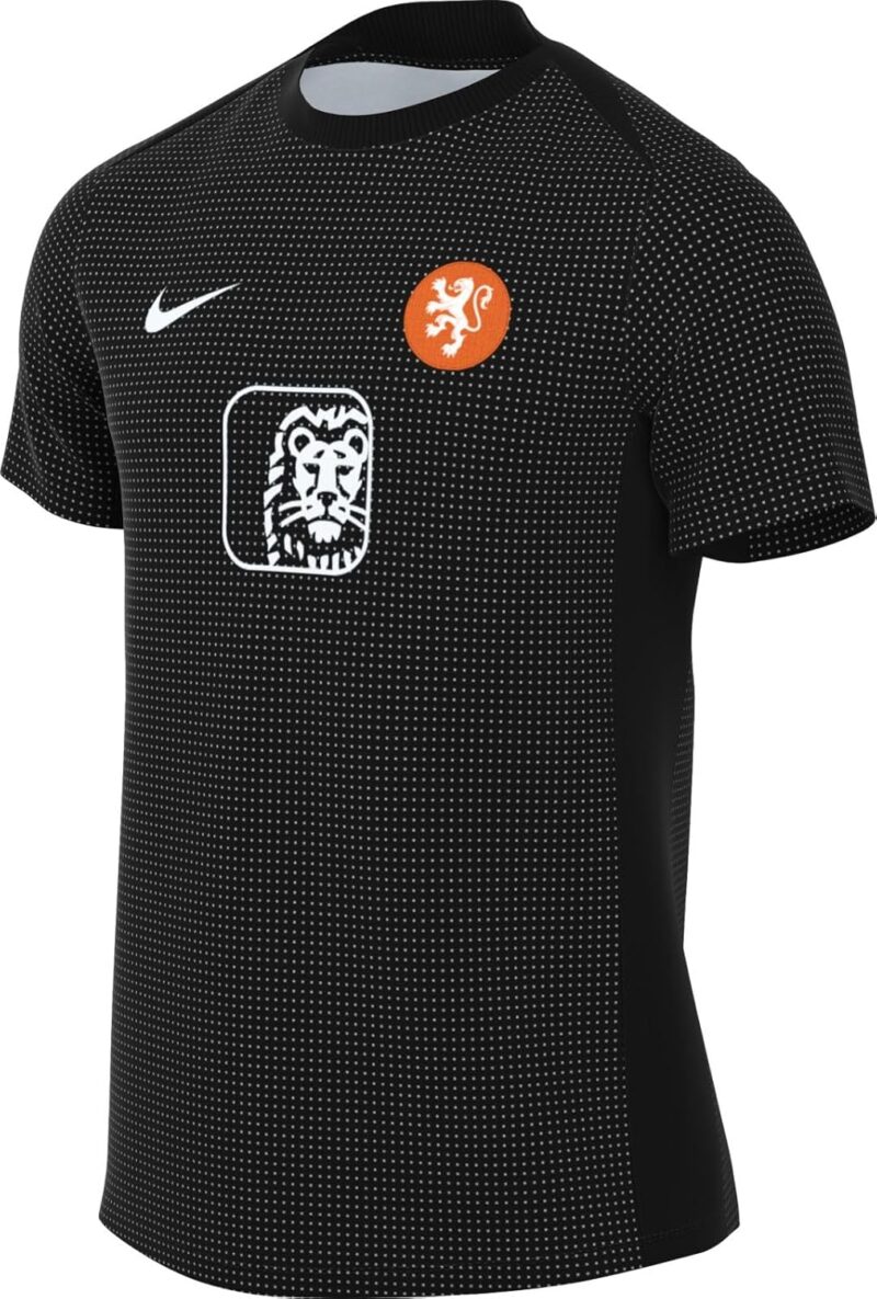 Nike Niederlande Academy Pro Nike Dri-fit Kurzärmeliges Pre-Match-fußballoberteil Für Herren Haut de Football à Manches Courtes Homme