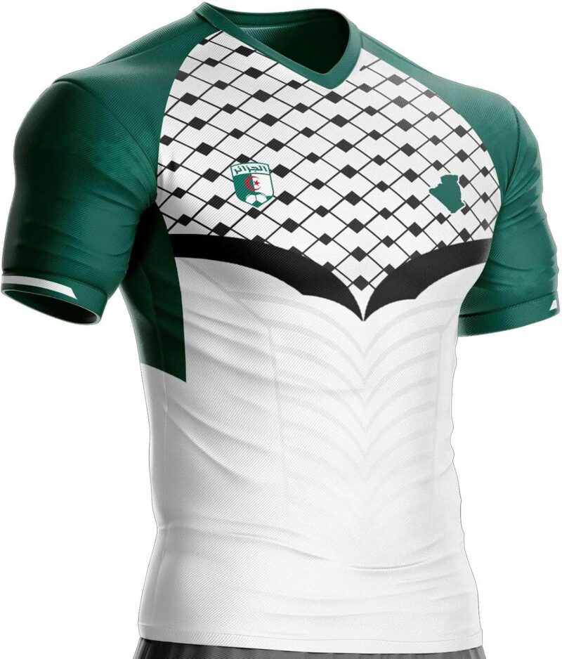 Maillot Algérie Football AG-46 Drapeau algérien, Motif Palestine