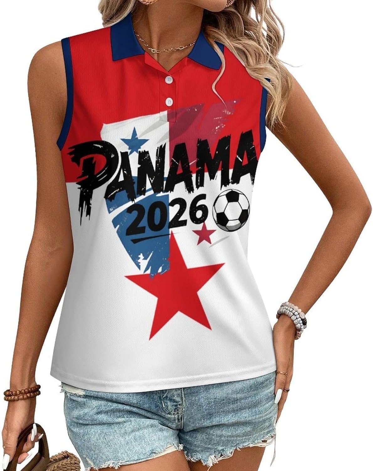 Maillot Foot Femmes Maillot de Foot Cadeaux des Fans T-Shirt Haut sans Manche Femme Plusieurs Modéle Disponible T-Shirt Fan de Supporter Mode T-Shirts Sport Impression 3D Haut d’Entraînement Fitness - Image 2