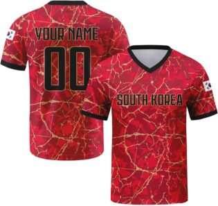 Personnalisable Maillot de Football rétro avec nom et numéro, Tenue d'équipe Street Mixte Homme et Femme, Uniforme Sport pour Supporters de Football internationaux