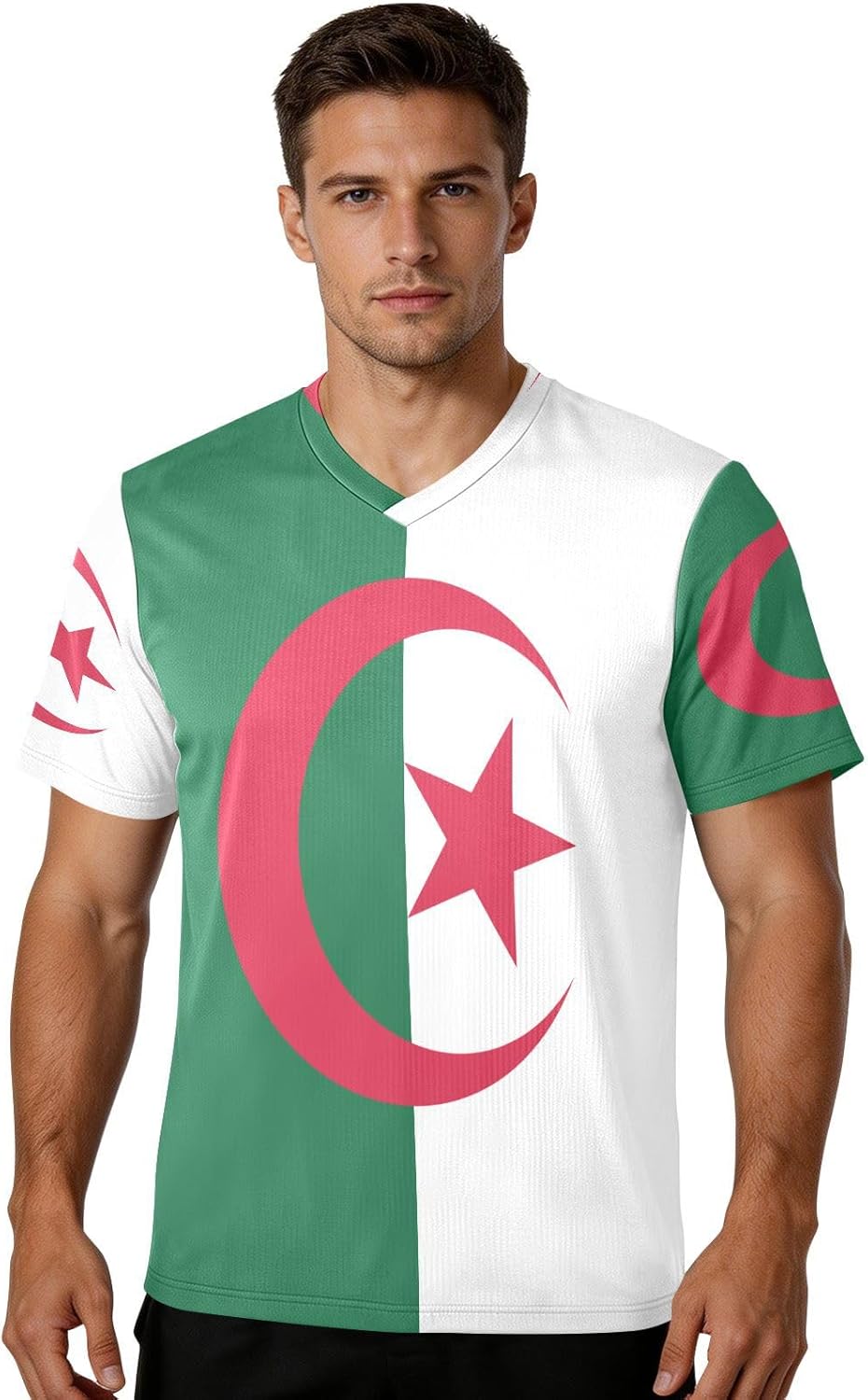 Maillot de football en tissu extensible pour fans de sport, coupe classique, évacuation de l'humidité, pour toutes les morphologies