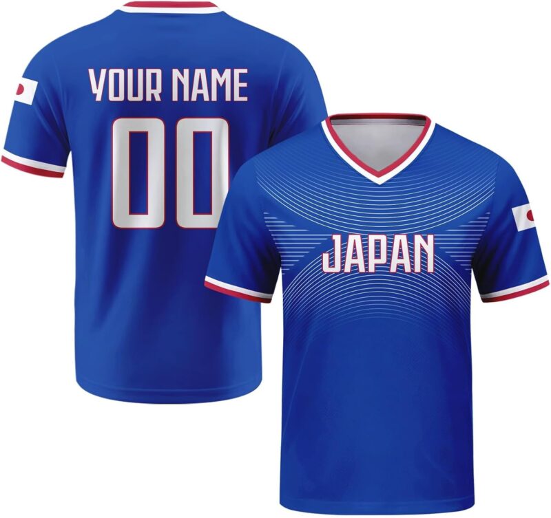 Personnalisable Maillot de Football rétro avec nom et numéro, Tenue d'équipe Street Mixte Homme et Femme, Uniforme Sport pour Supporters de Football internationaux