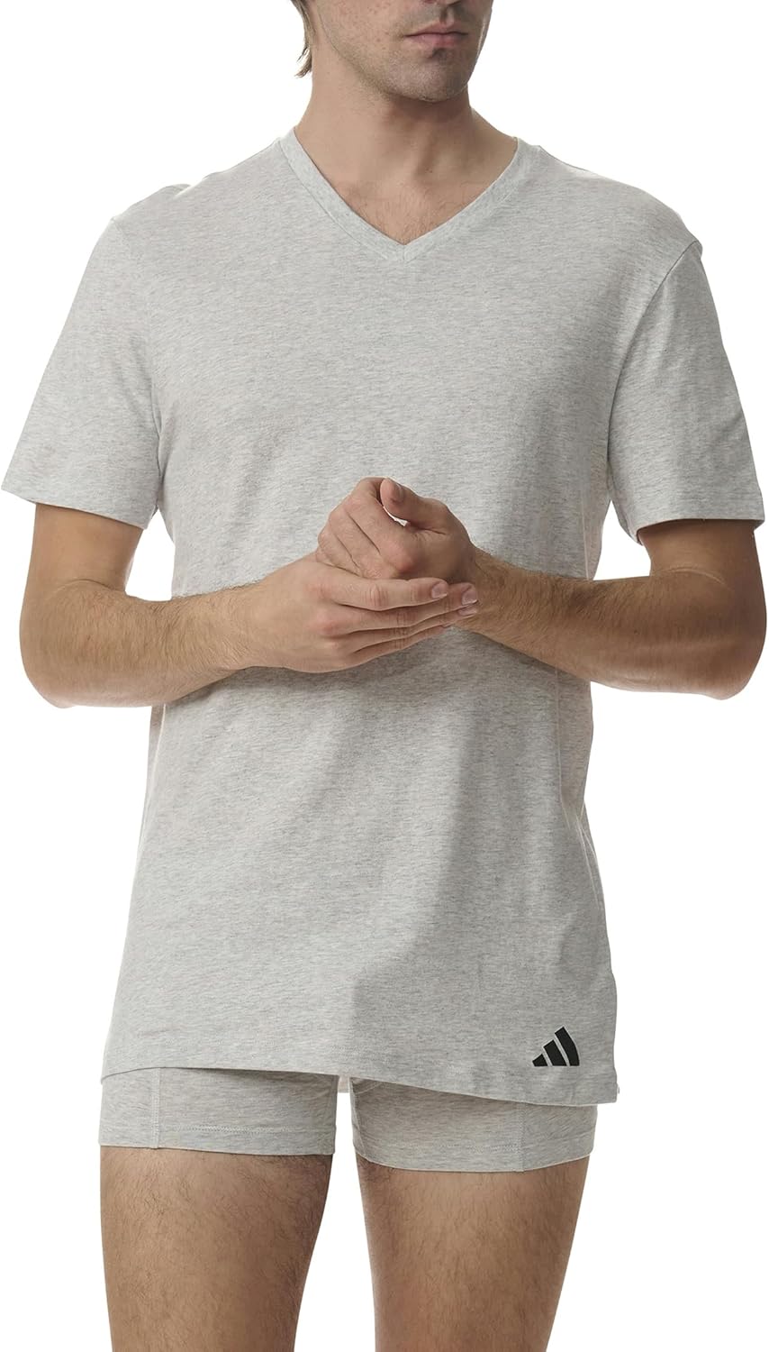 Adidas V Neck Shirt (3pk) Couche de Base supérieure Homme - Image 4