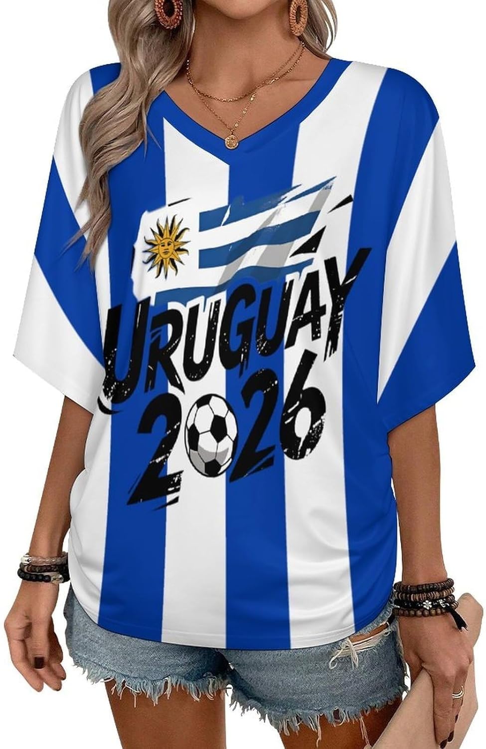 Maillot de Foot 2026 Tee Shirt Femmes T-Shirt Fan Musique Mode Streetwear Impression 3D Haut Plusieurs Modèles Disponibles Cadeaux pour Fans T Shirt d'été pour Les Fans de Football Maillot Supporter - Image 2