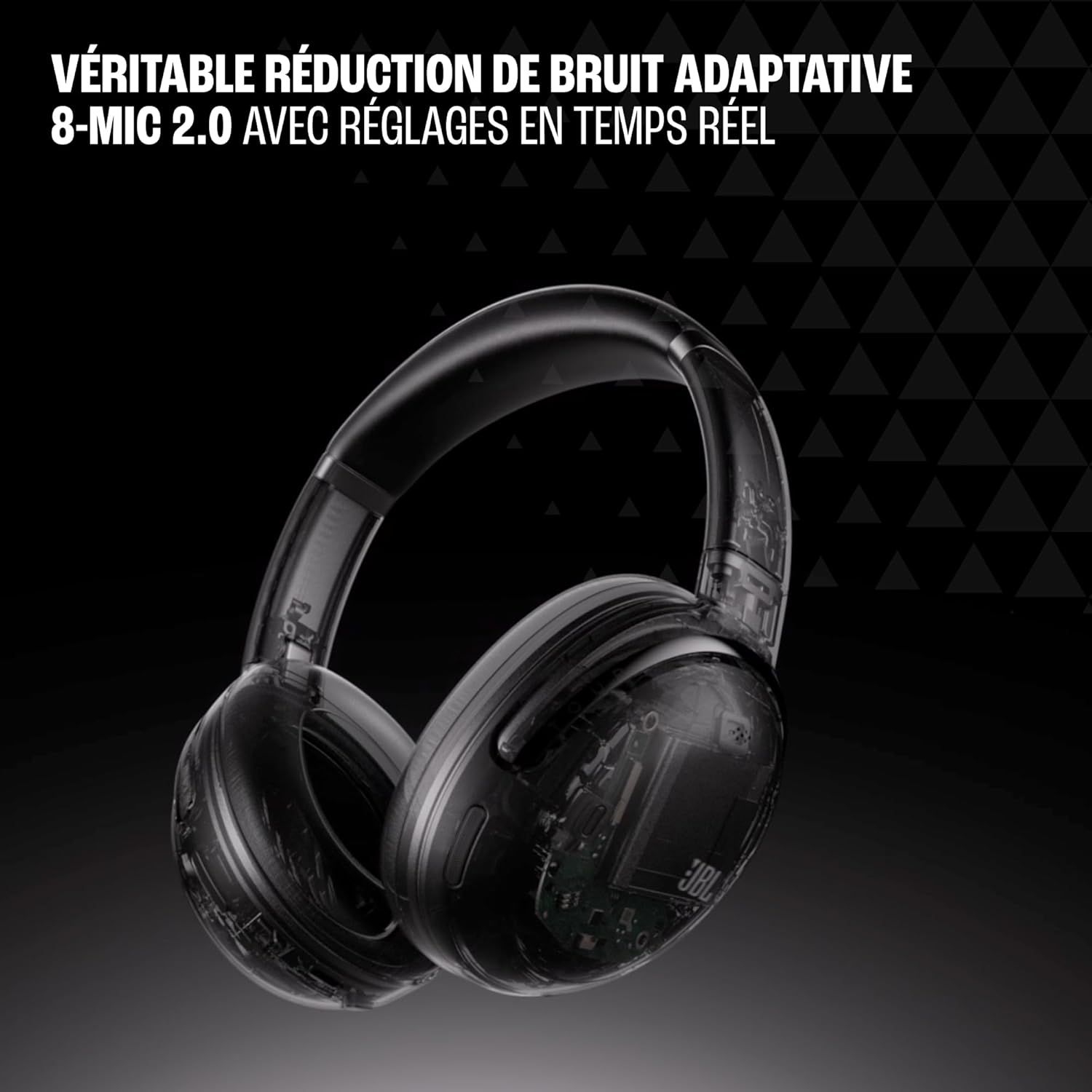 JBL Tour One M3, Casque Bluetooth sans Fil Supra-auriculaire, réduction adaptative du Bruit, 70 h d’autonomie, Confort Optimal, Son JBL Spatial 360, Suivi des mouvements, Compatible USB-C, Bleu - Image 3