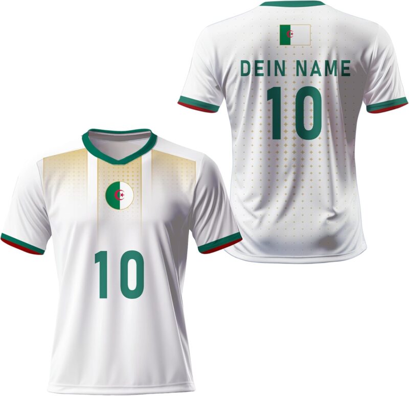 Maillot de Foot Homme, Personnalisé T-Shirt 2026 avec Nom, Numéro, Ensemble de Foot Enfant,Tee Shirt de Football Enfant,Femme,Adulte, Tissu Respirant
