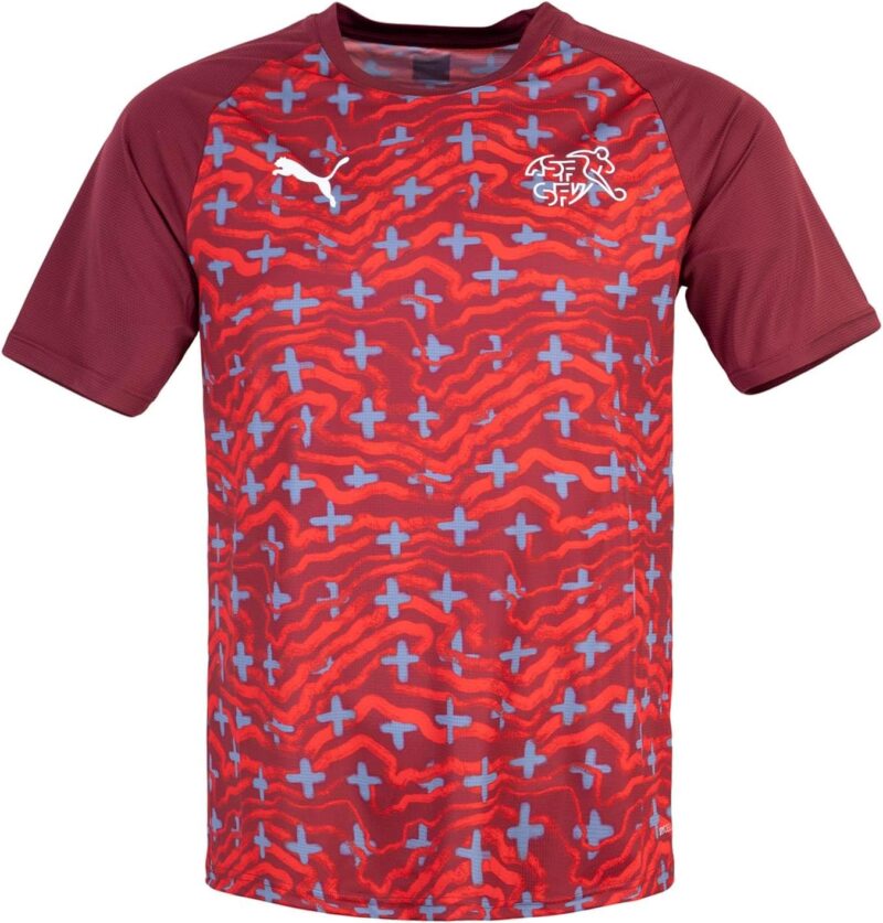 PUMA Suiss Schweiz Switzerland Warm Up Maillot en jersey