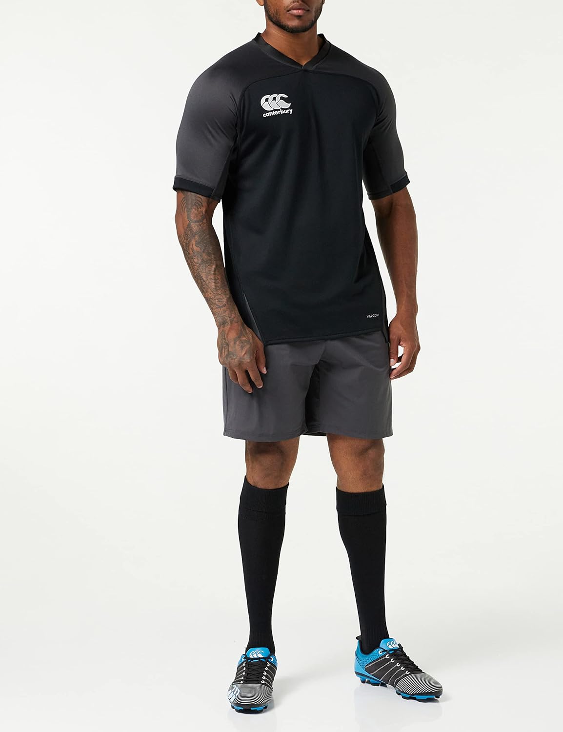 Canterbury Homme Maillot de Rugby Vapodri Evader à Rayures Horizontales | Technologie Vapodri | Coupe athlétique Professionnelle | Durable Maillot de Rugby Technique - Image 2