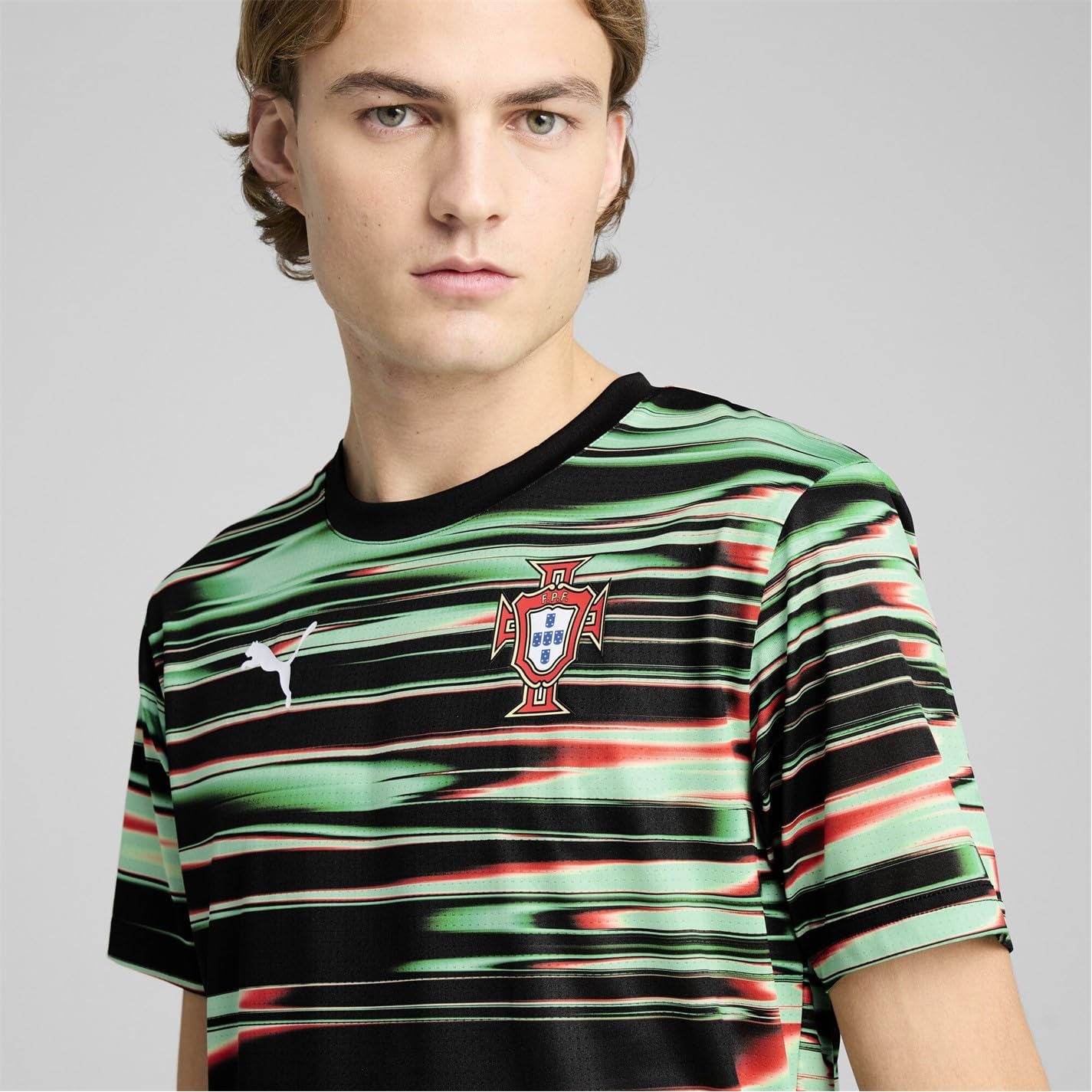PUMA T-shirt Portugal Pre Match pour hommes 2025 adultes - Image 4