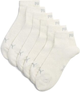 PUMA Lot de 3 paires de chaussettes hauteur 3/4 Unisexe