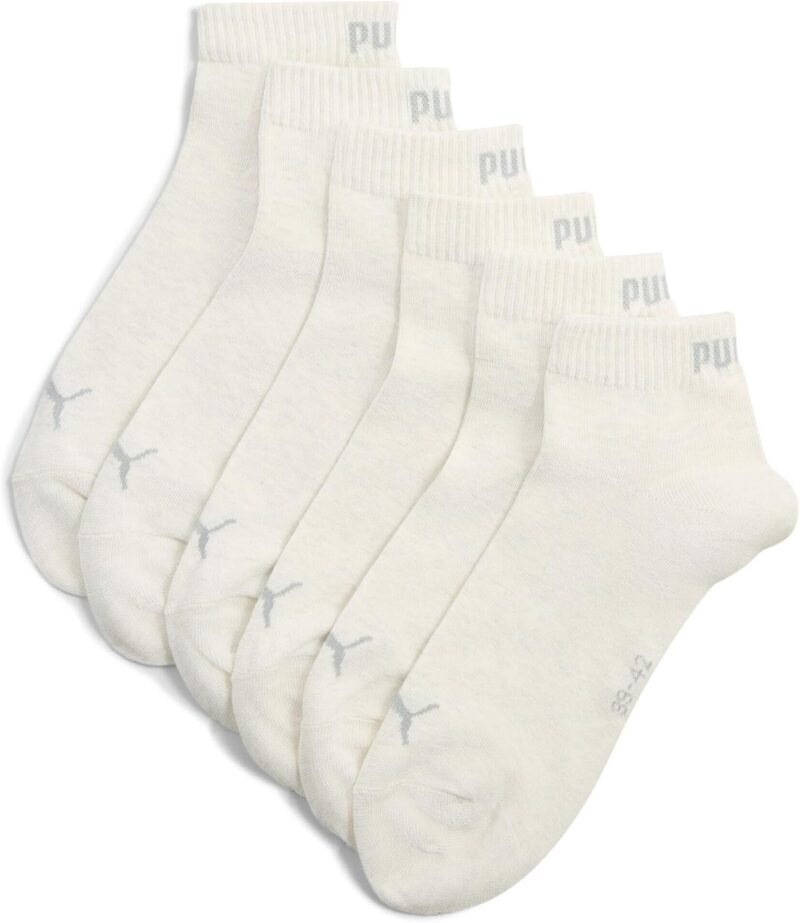 PUMA Lot de 3 paires de chaussettes hauteur 3/4 Unisexe