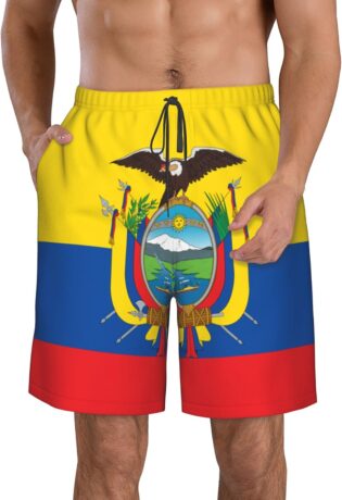 71dF2awBiL._AC_SL1500_.jpg Drapeau des Bermudes Short de Bain pour Homme à séchage Rapide avec Doublure en Maille