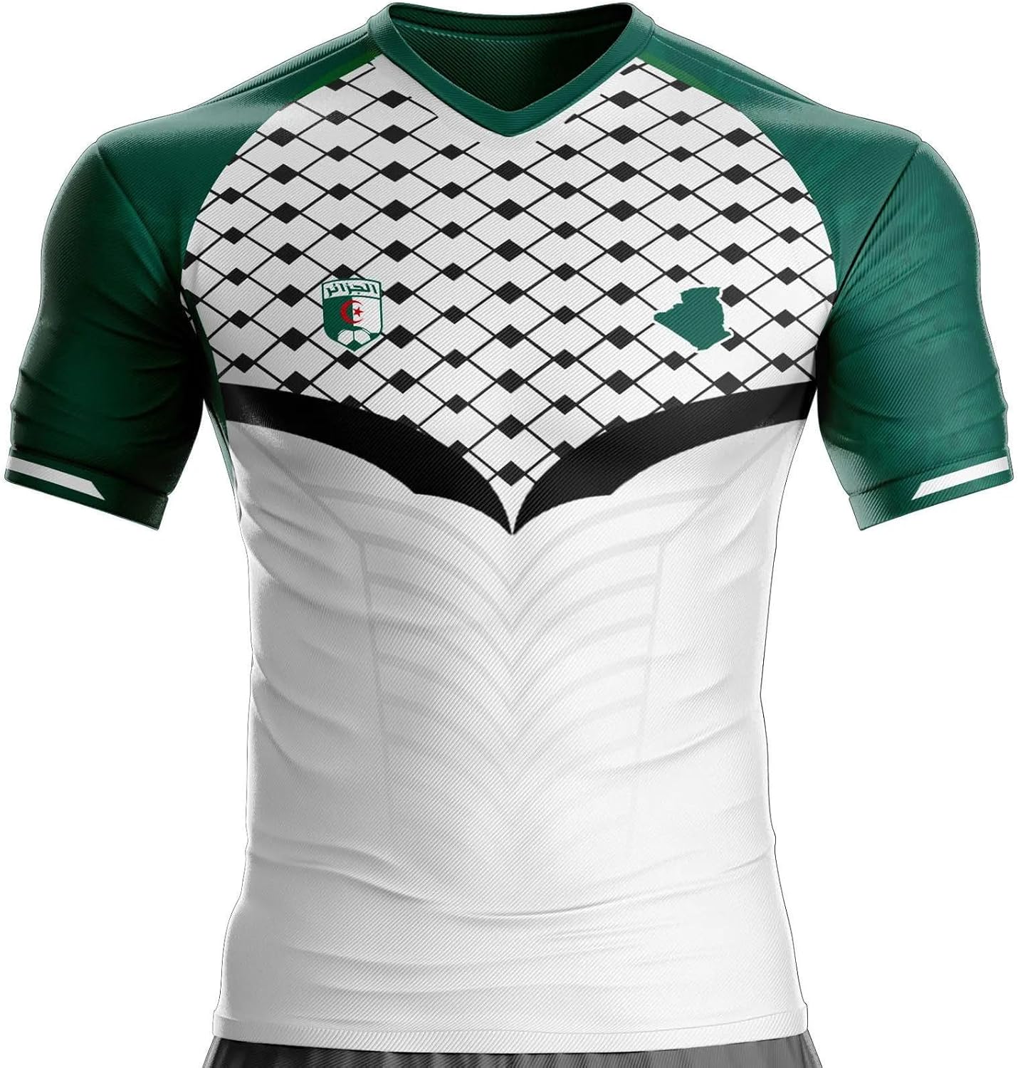 Maillot Algérie Football AG-46 Drapeau algérien, Motif Palestine - Image 3