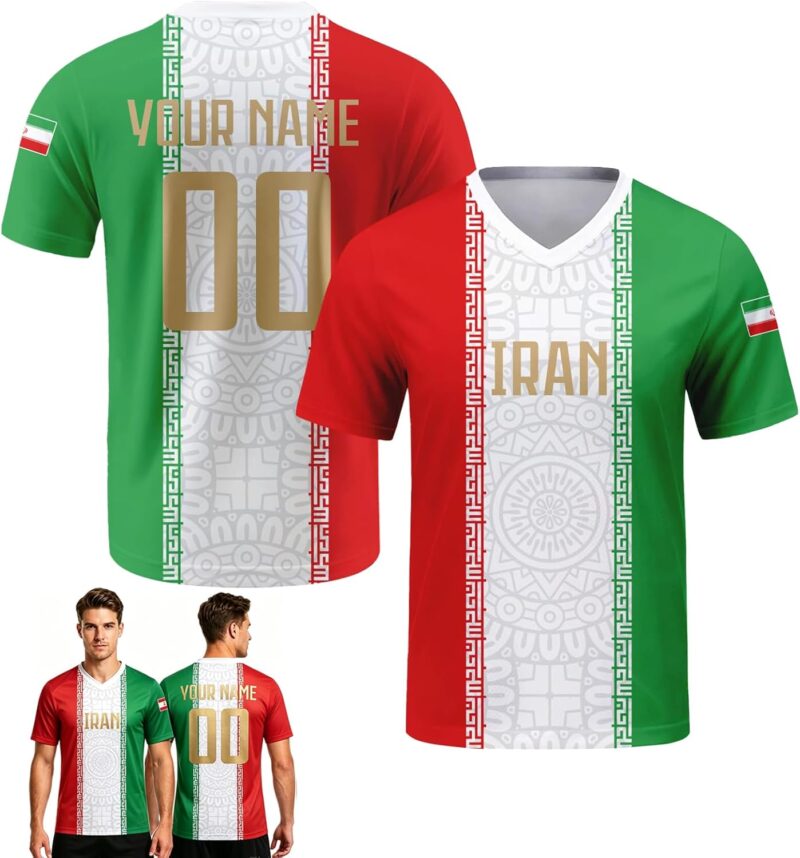 Maillot De Foot Personnalis du Monde 2026, avec Nom Et Numéro, Respirant Léger, T-Shirt Foot pour Homme Femme, Cadeaux pour Les Supporters