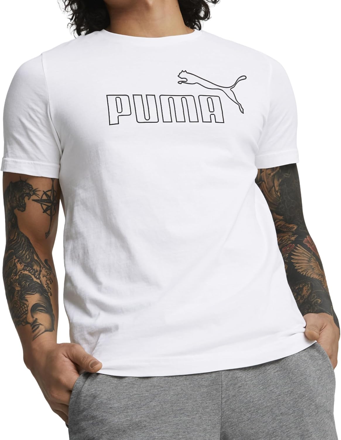 Puma Ess Logo Tee T-Shirt Homme (Lot de 1) - Image 2